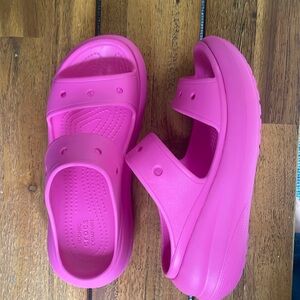 Crocs Platform Slide Sandals Pink 8